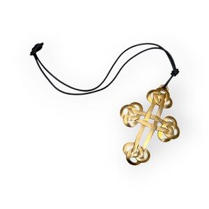 Crown Trifari Vintage Celtic Cross Necklace